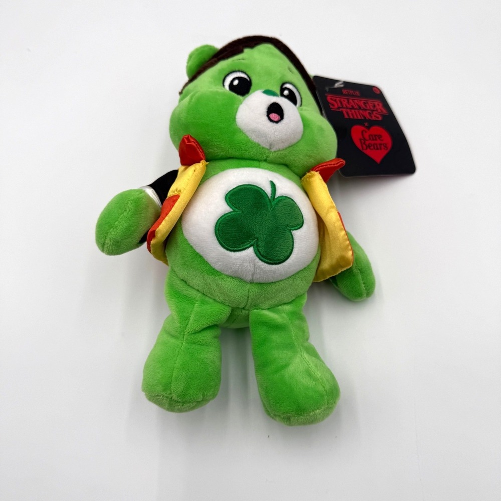 Netflix -Care Bears x Stranger‎ Things Fun Size 9" Plush Good Luck Bear as Will